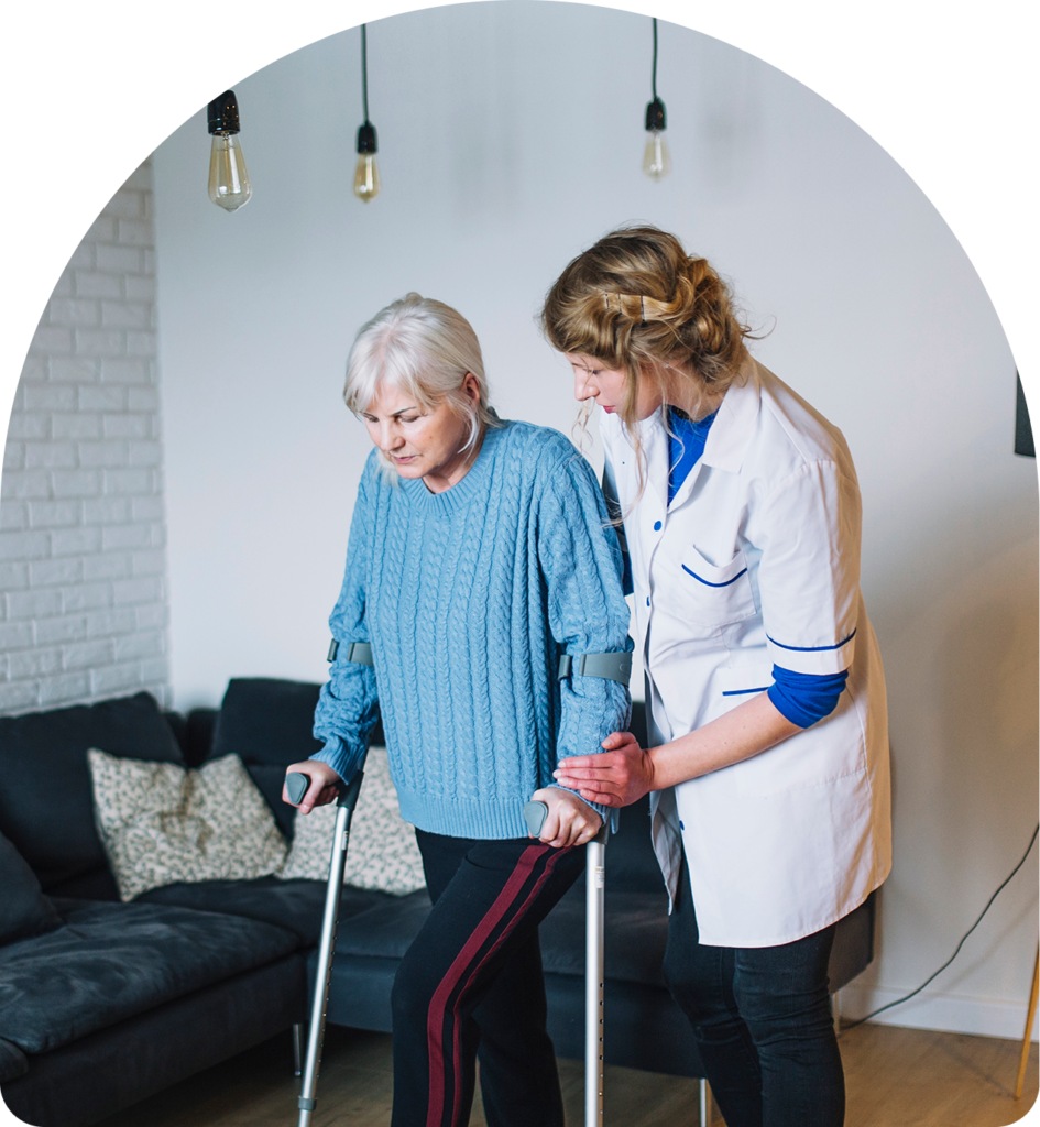 Caregiver assisting a senior with home care in Los Gatos, CA