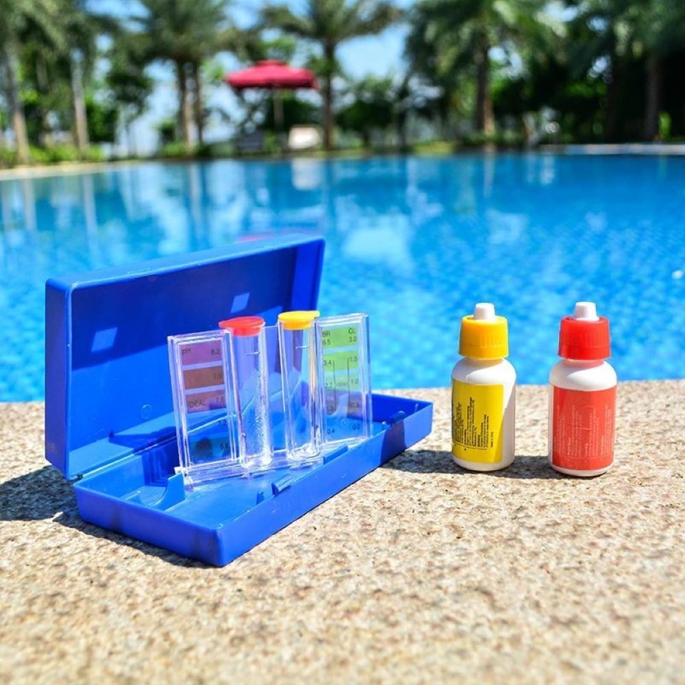 pool care team testing pool water in ohio